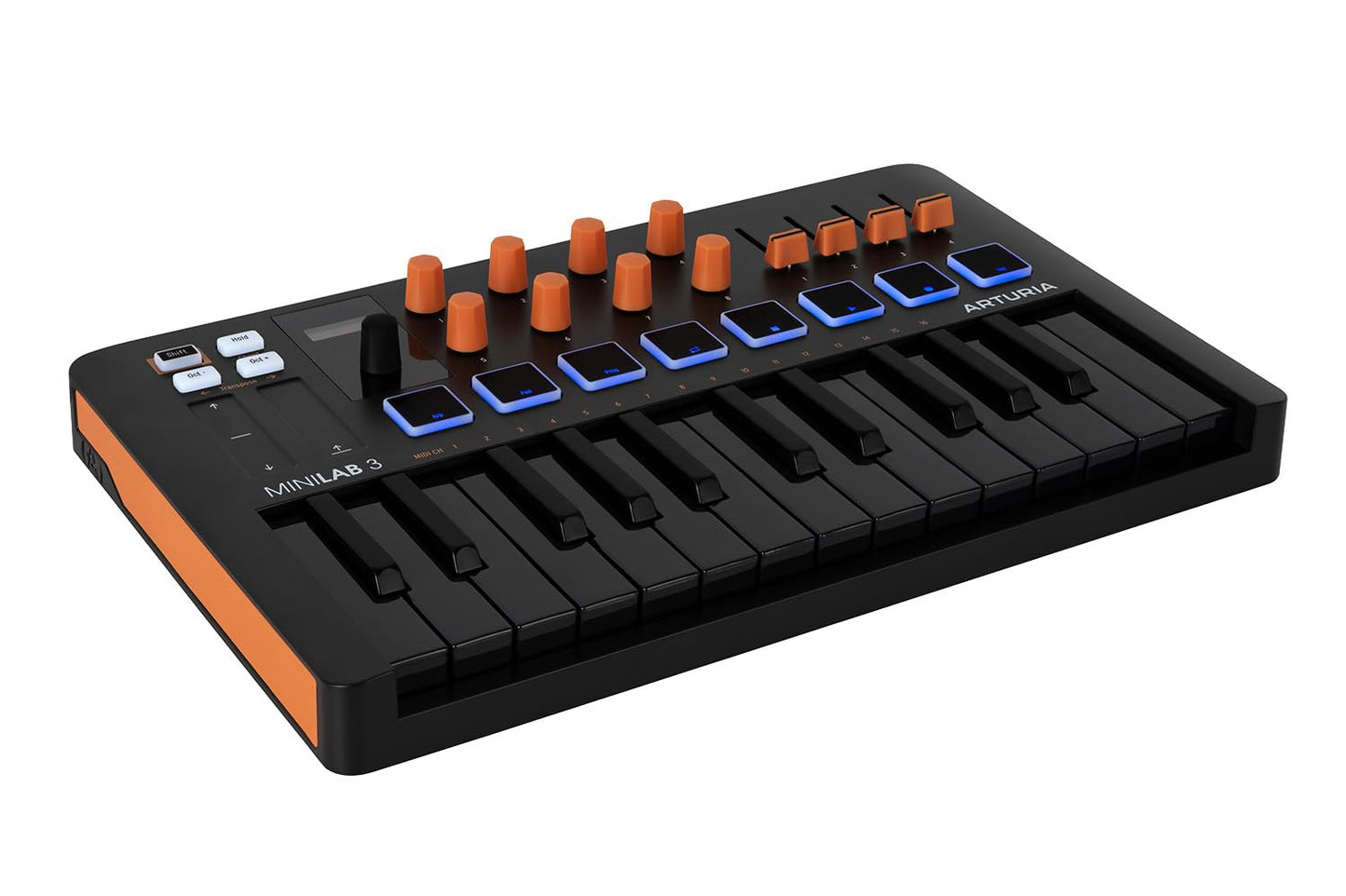 Arturia MiniLab 3 25 - driver de teclas delgadas, color naranja
