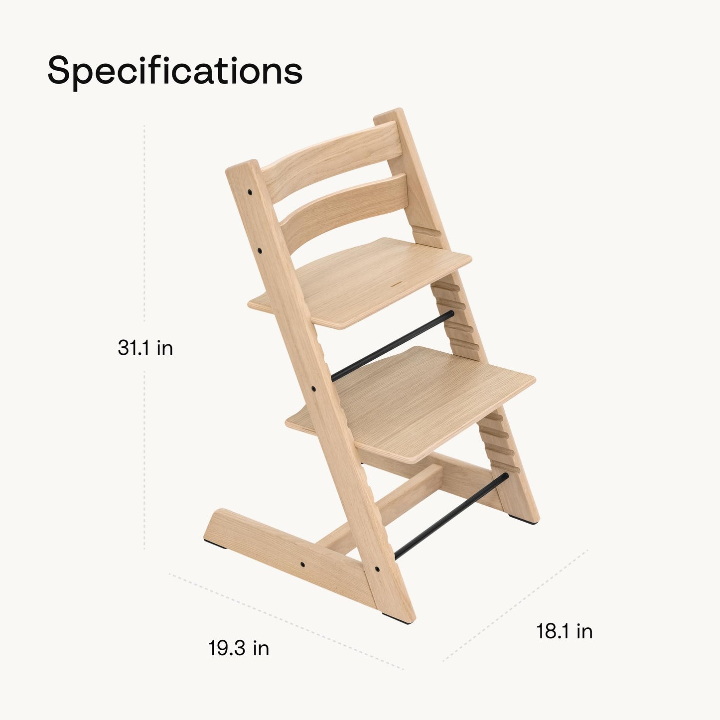 Silla Tripp Trapp de Stokke, Silla ajustable, evolutiva para recién nacidos, niños y adultos - Práctica, cómoda y ergonómica - Diseño atemporal (Heather Mauve)