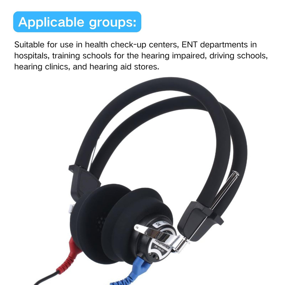 Auriculares Pryqutia Azul con Transductores de Aire para DD45 y TDH39