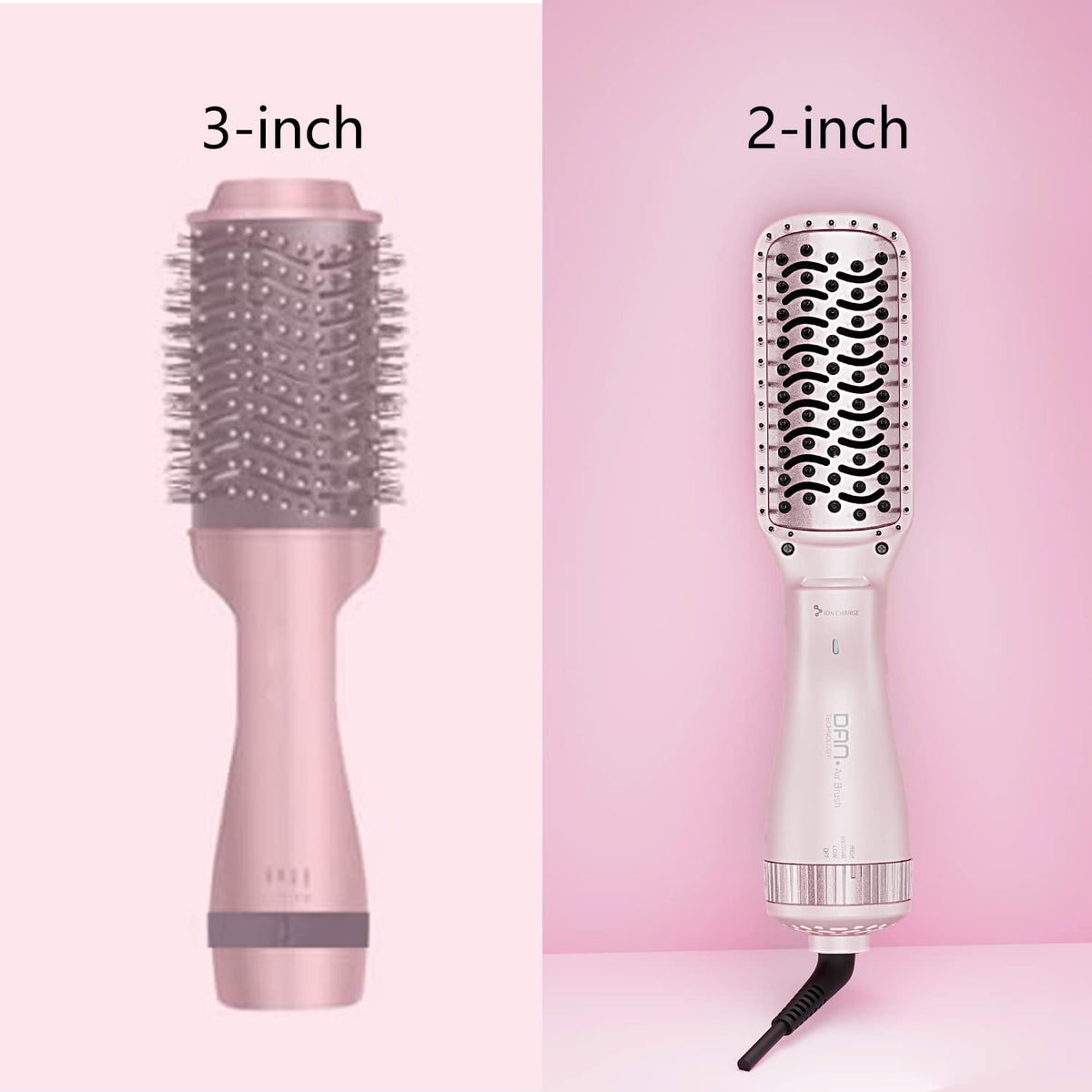 Secador de Pelo DAN Technology Rosa 3 en 1 para Cabello Dañado