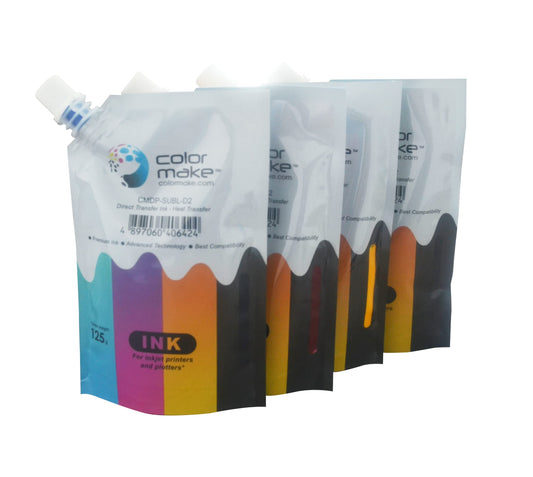 Kit Tinta Sublimación 125ml Color Make CMYK.