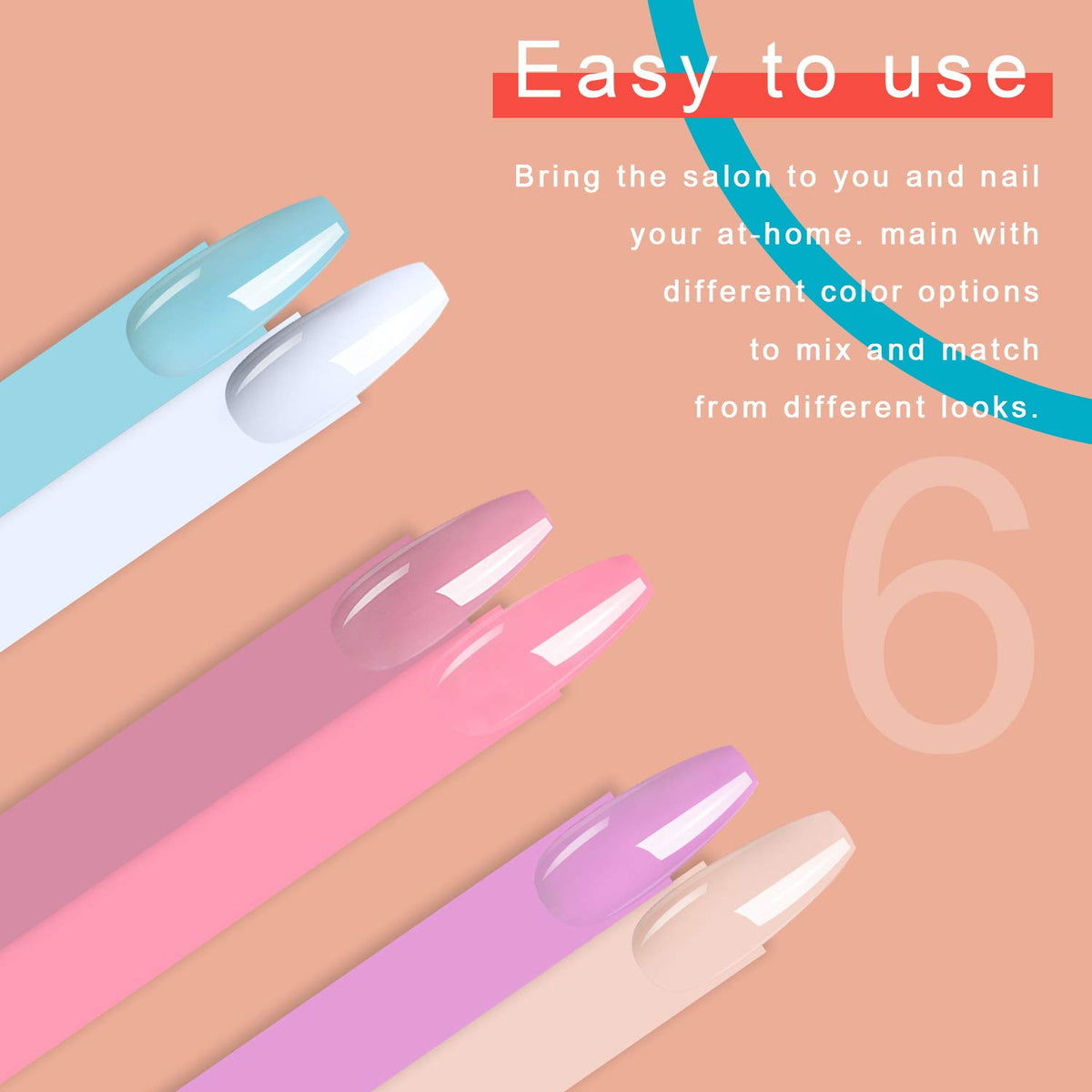 Clou Beaute Gel Polish Set Soak Off Led UV Gel Nail Polish Kit Varnish Nail Art Manicure Salon Collection 6x8ml S011