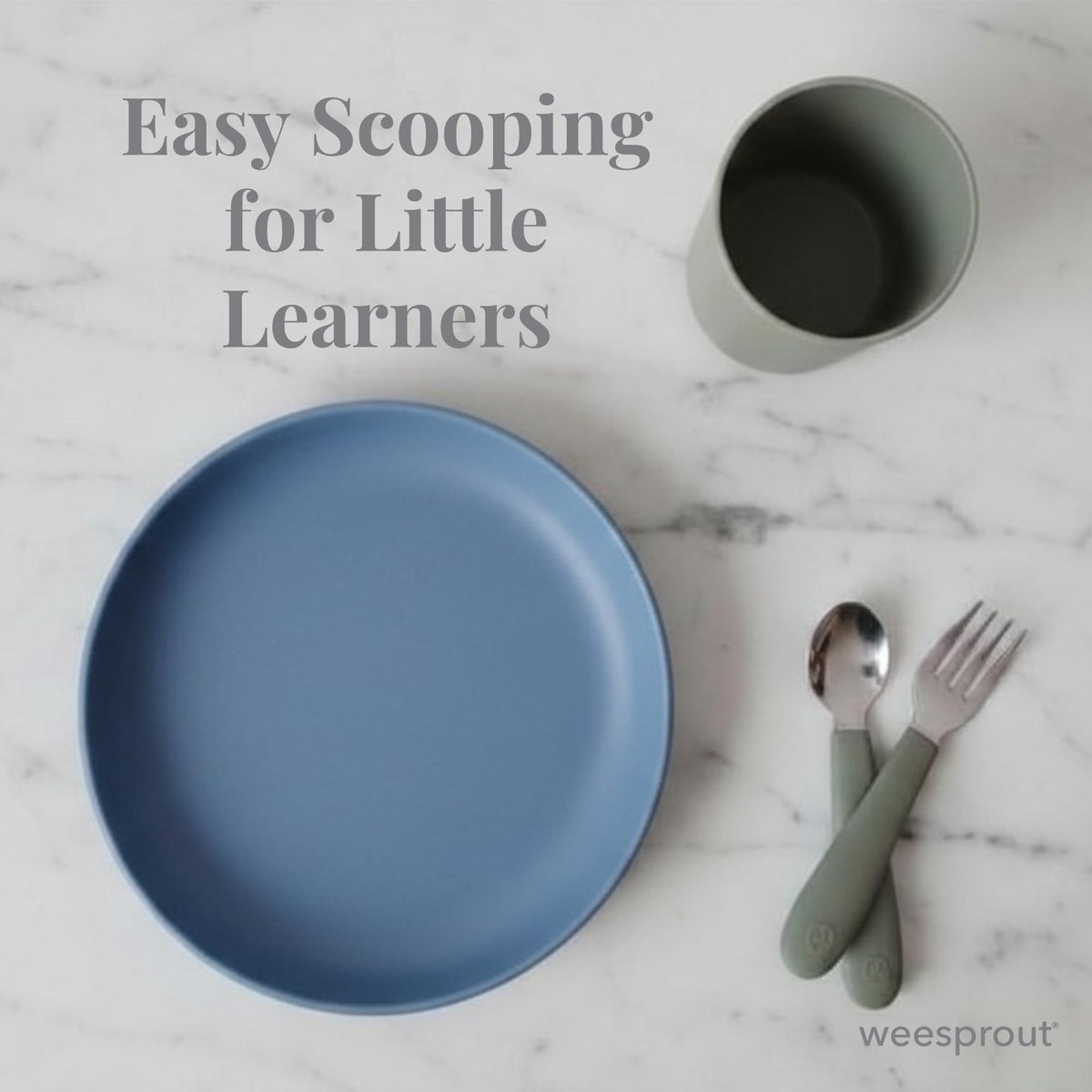 WeeSprout Platos para bebés y niños pequeños con tapas, platos de silicona 100% de grado alimenticio, tapas de plástico duro de alta calidad, diseño irrompible, aptos para microondas y lavaplatos, paquete de 3