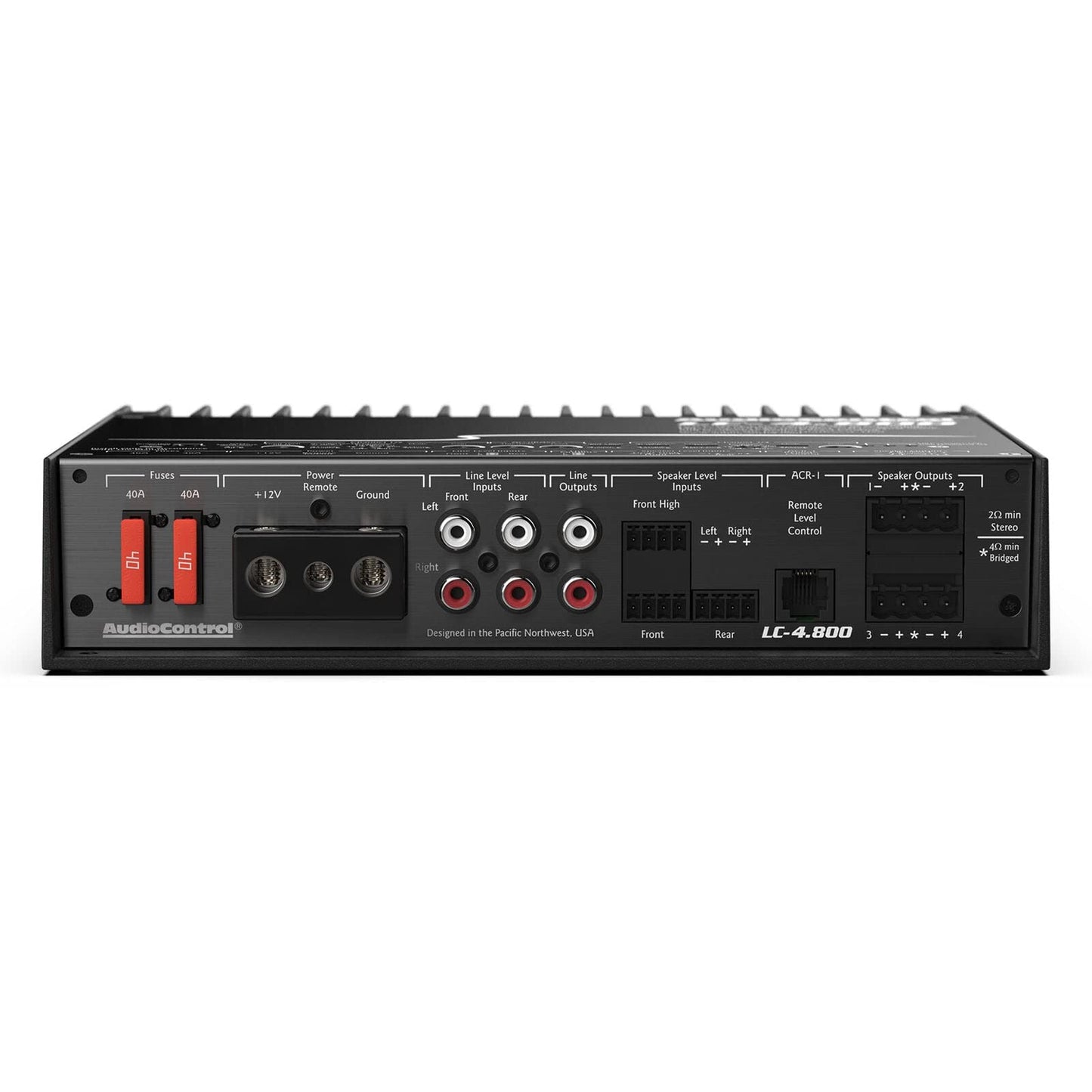 AudioControl LC-4.800 Amplificador de Alta Potencia de 4/3/2 Canales con AccuBass