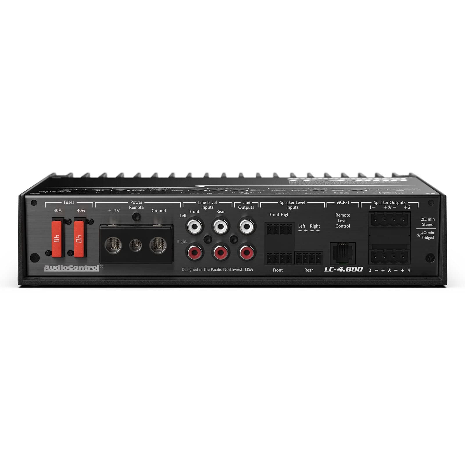 AudioControl LC-4.800 Amplificador de Alta Potencia de 4/3/2 Canales con AccuBass