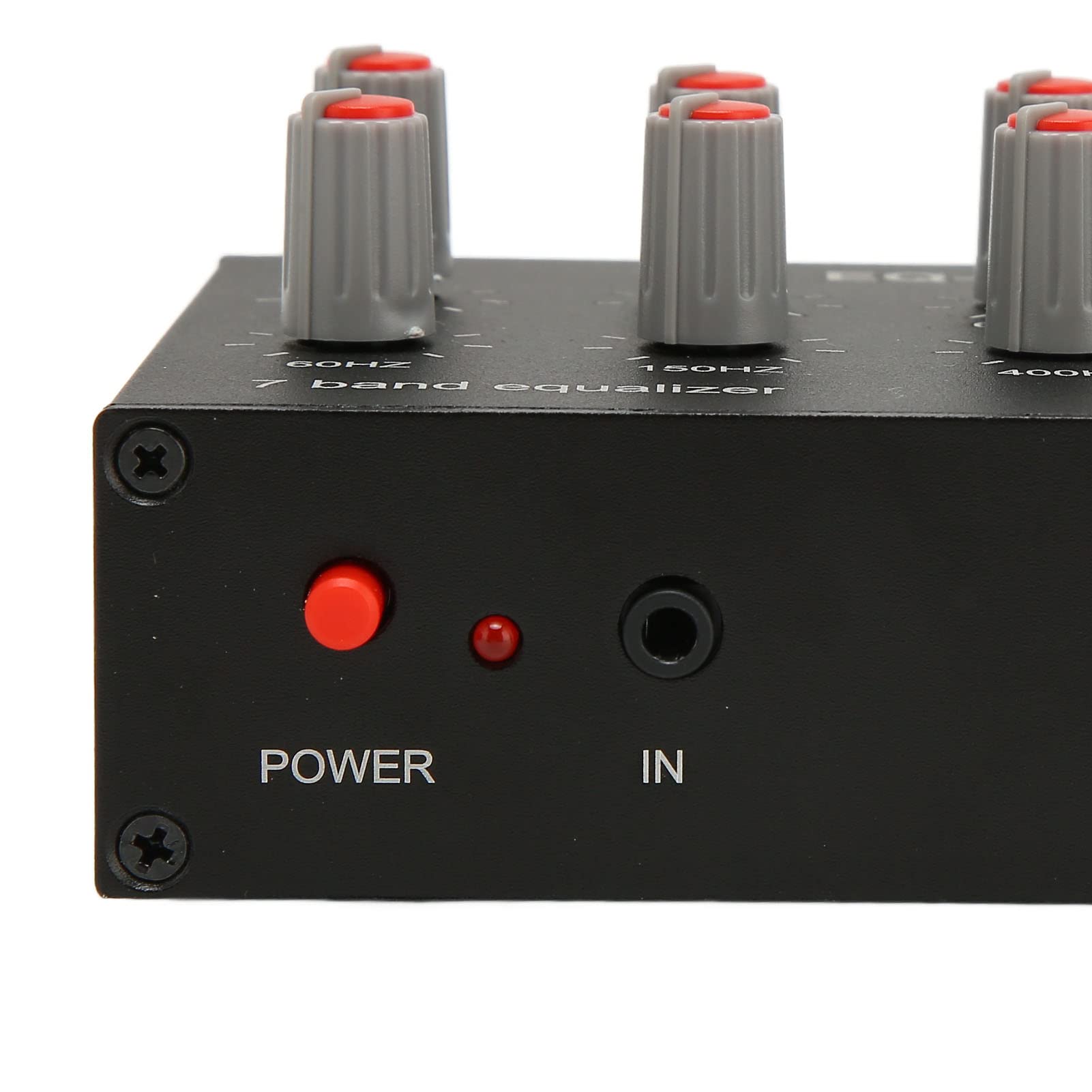 GOWENIC Ecualizador de Sonido de 7 Bandas de Doble Canal con Ajuste de Graves Altos de 12 DB, Salida de Entrada, Interfaz de 3,5 Mm, Compatible con Auriculares para Audio de Automóvil