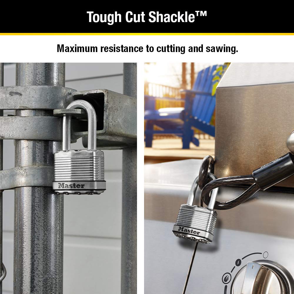 Candado Laminado Master Lock Magnum Acero Paquete de 4