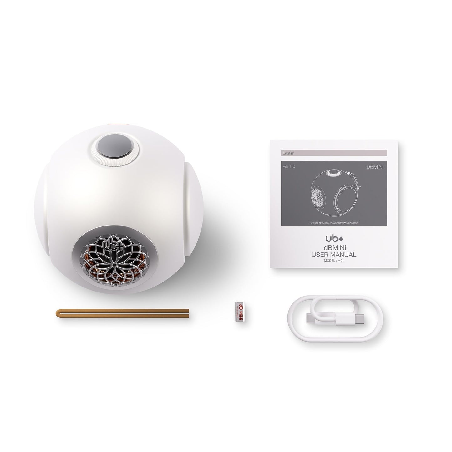 UB+ dBMiNi Bocina Bluetooth de Bajo Pequeño y Contundente, Portátil, Inalámbrica, Sonido Estéreo Fuerte de 40W, 20 Horas de Reproducción, Batería de Larga Duración, IPX5, Bluetooth 5.4, EQ, TWS