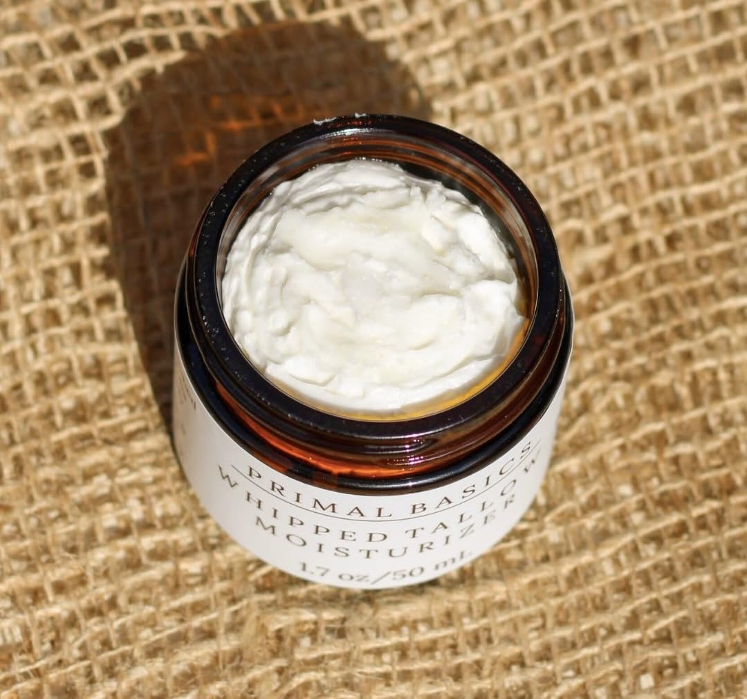 Bálsamo corporal/humectante de sebo de res con vainilla batida, 100% alimentado con pasto, terminado con pasto, para rostro, cuerpo, piel grasa, seca y sensible. Contiene vitaminas A, D, E y K.