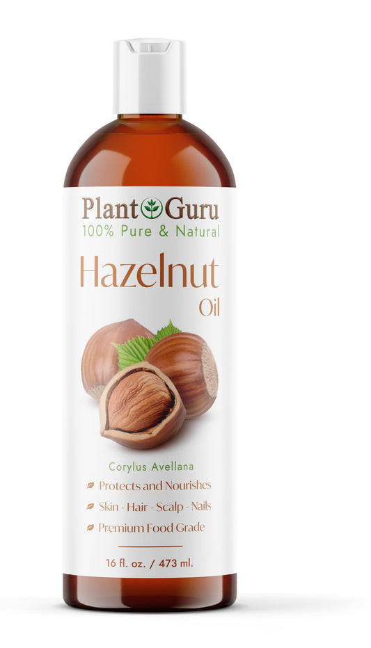 Hazelnut Oil 16 oz. Cold Pressed 100% Pure Natural Carrier - Skin, Body And Face. Great For Moisturizing & More!