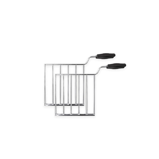 Juego de Jaulas de Tostado Smeg Acero Inoxidable con Asas anticalor