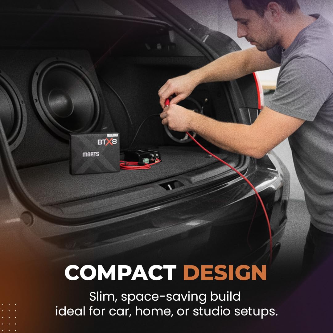 Salida de 8 canales 32 bits 96 KHz Bluetooth Marts Digital DSP / BTX8-DSP