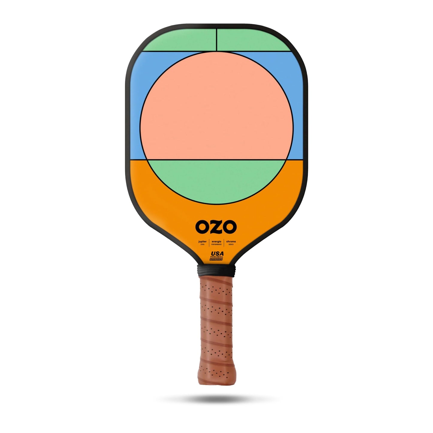 Pala de Pickleball OZO Jupiter Energia Chroma Grafito Potencia Intermedia aprobada por USAPA