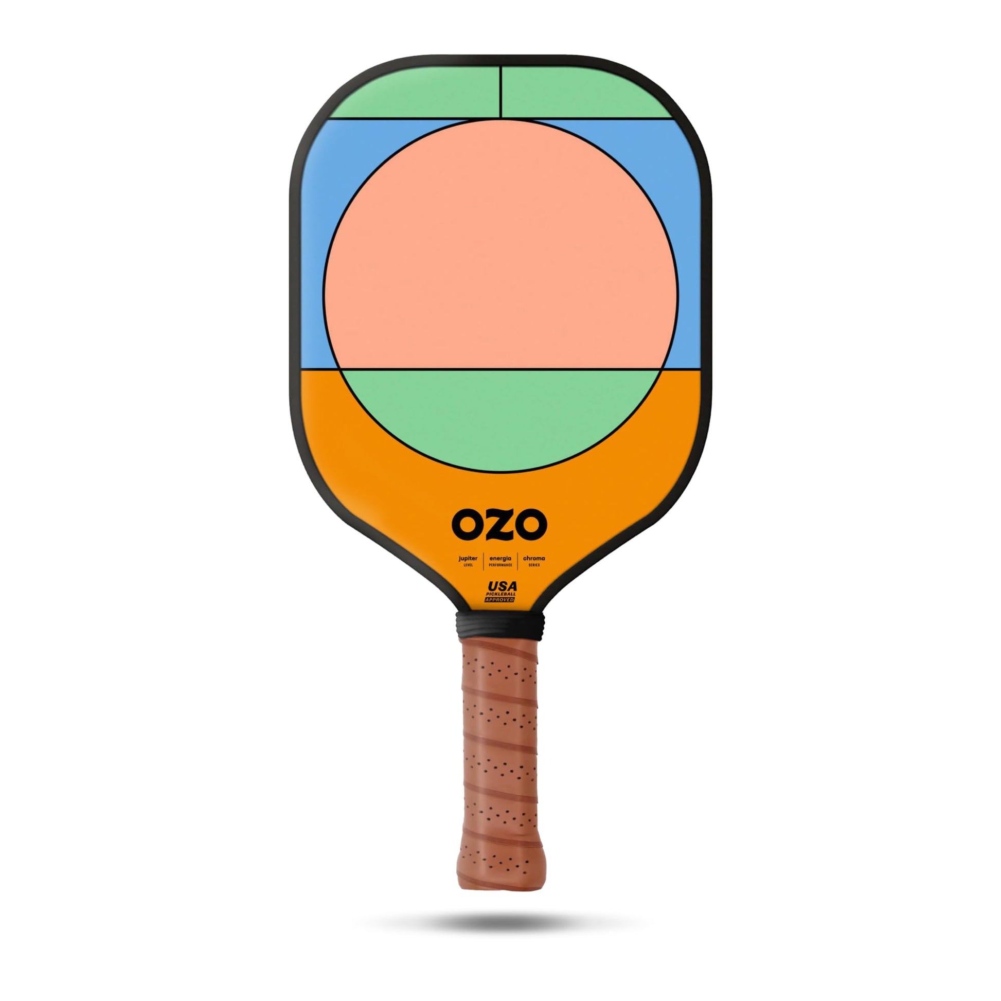 Pala de Pickleball OZO Jupiter Energia Chroma Grafito Potencia Intermedia aprobada por USAPA