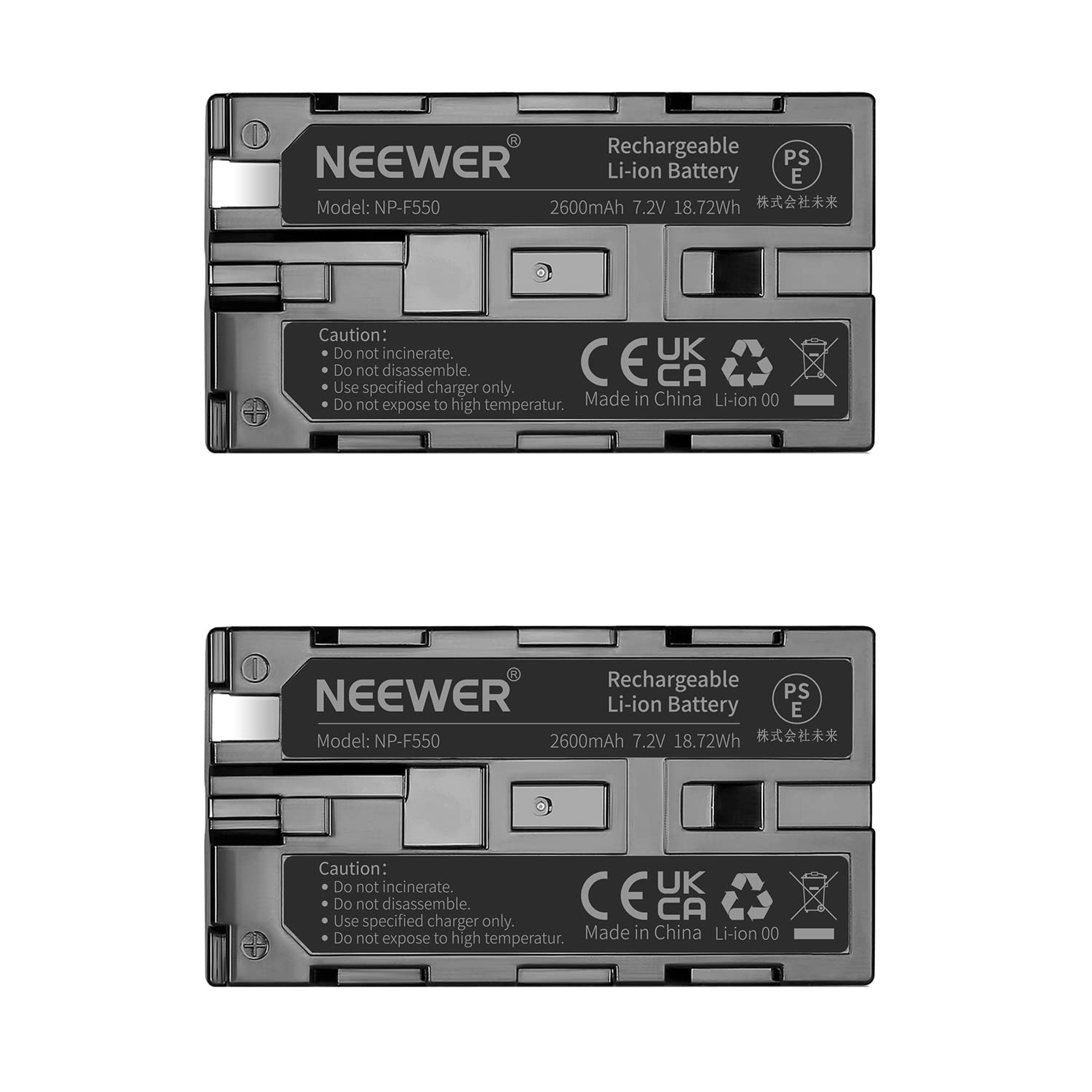 Batería de Reemplazo NEEWER 2600mAh para Sony Handycams y Luces LED en Cámaras