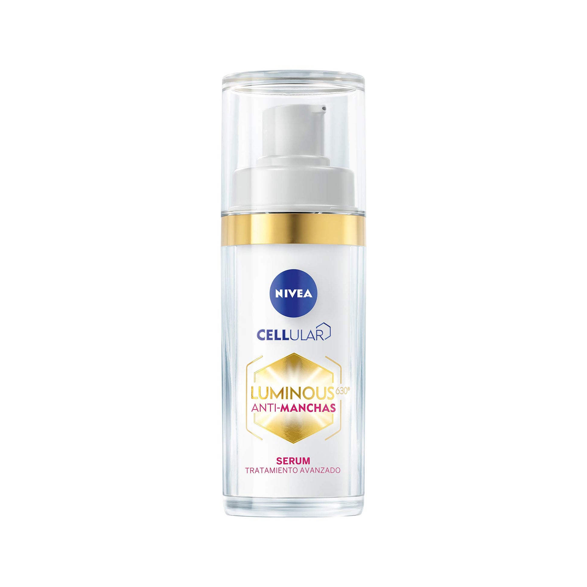 NIVEA Cellular Luminous630 Anti-Manchas Crema Reparadora de Noche Enriquecido Con Ácido Hialurónico + Cellular LUMINOUS630 Anti-manchas Suero Facial Aclarador de Piel Crema Facial