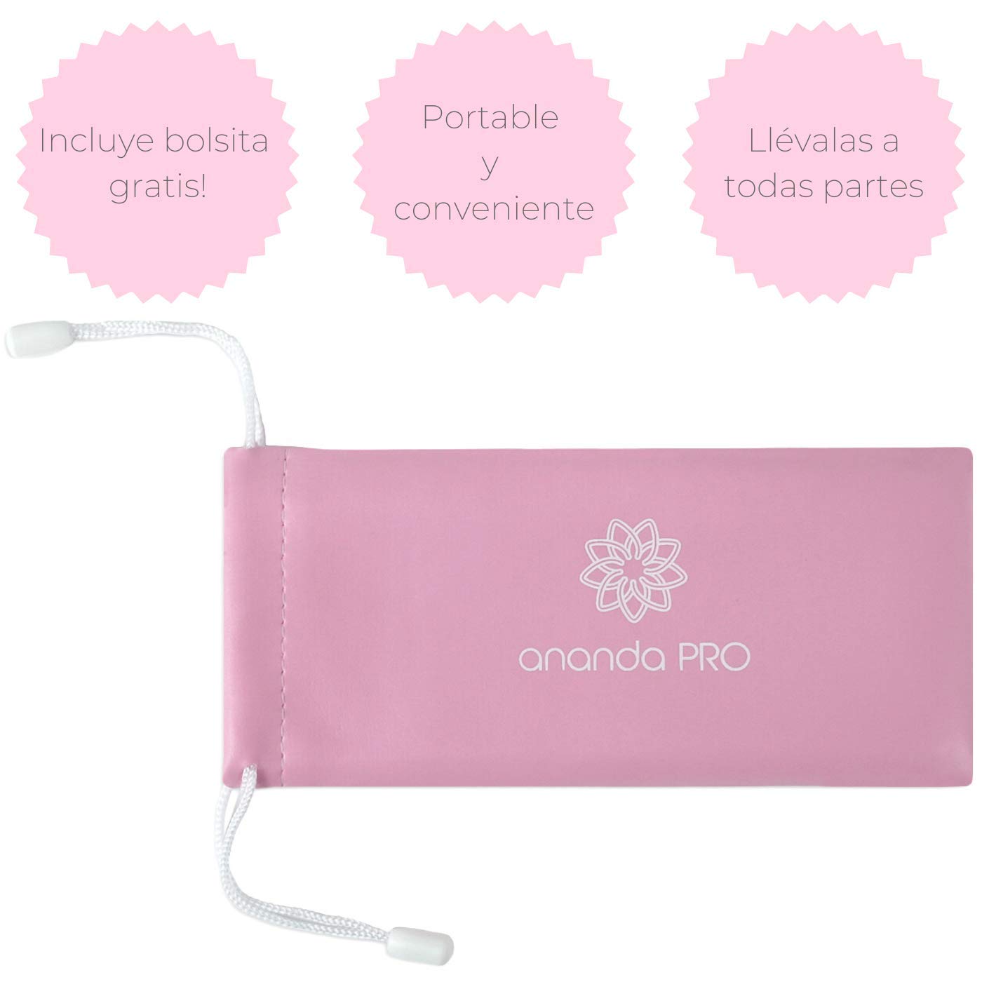 Set de Bandas de Resistencia Ananda PRO, Negro, Látex 100% Natural, para Fitness y Entrenamiento Integral