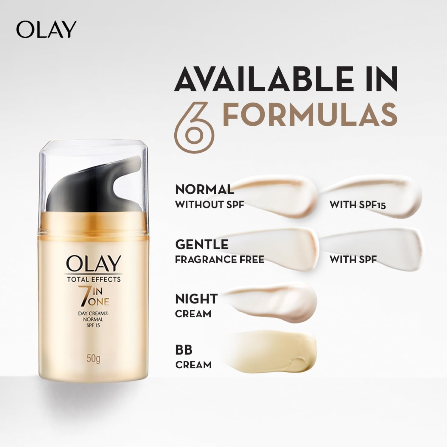Olay Total Effects Day Cream 7 in 1 Normal SPF 15 (Up to 2x power for skin renewal), 50gm