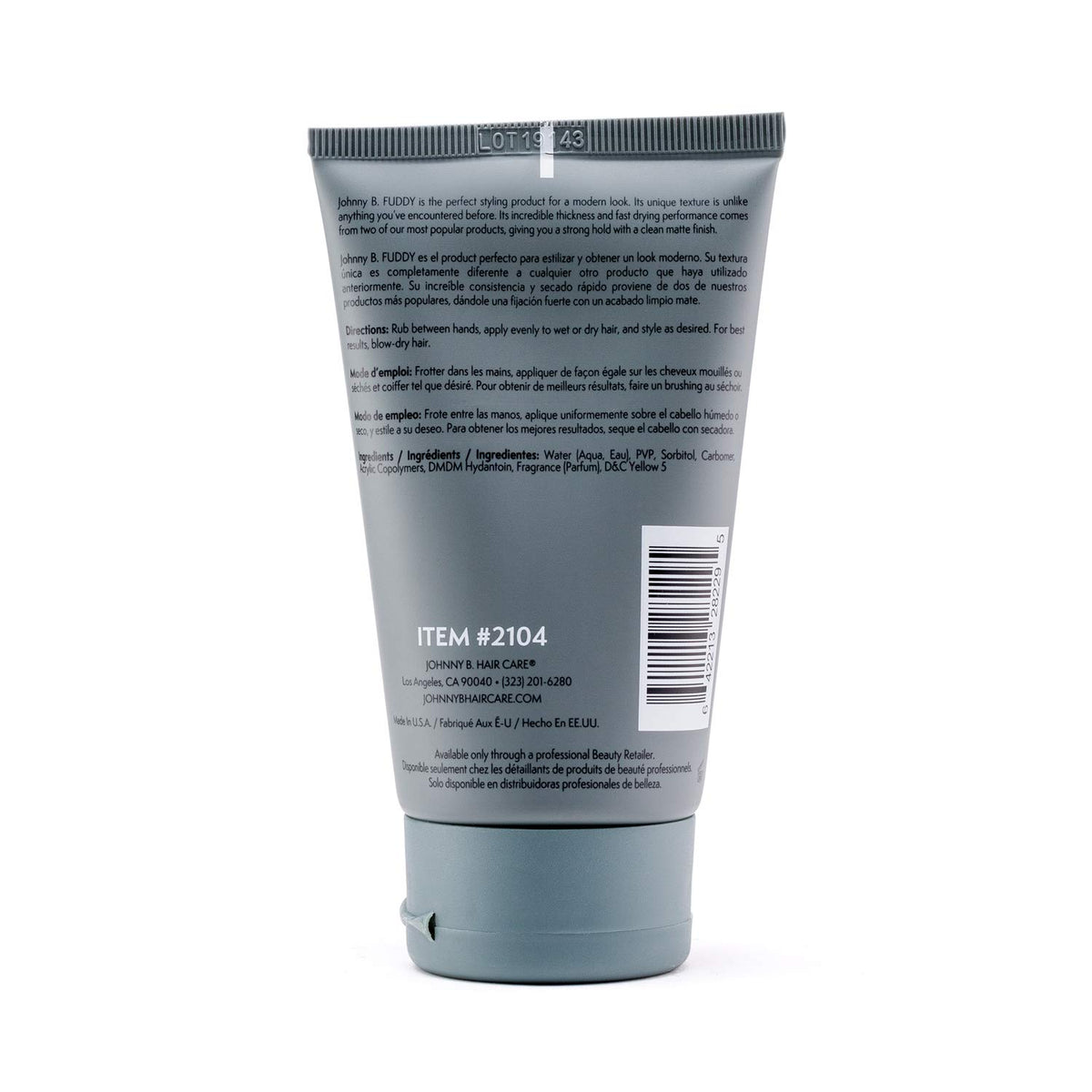 Johnny B Fuddy Matte Gel (4 oz)
