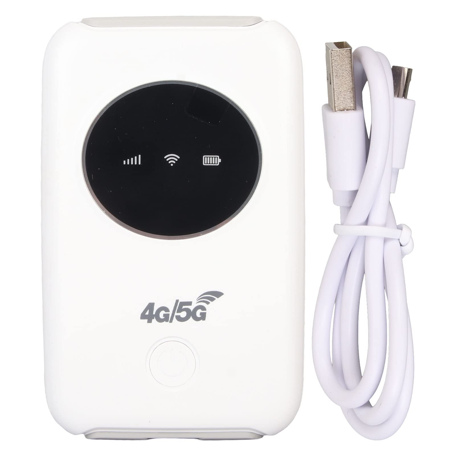 Asixxsix Módem WiFi 4G LTE, Desbloqueado 5G WiFi Hotspot Móvil Router WiFi con Ranura para Tarjeta SIM y Micro USB 300Mbps de Alta Velocidad Portátil de Viaje Hotspot para Viajes