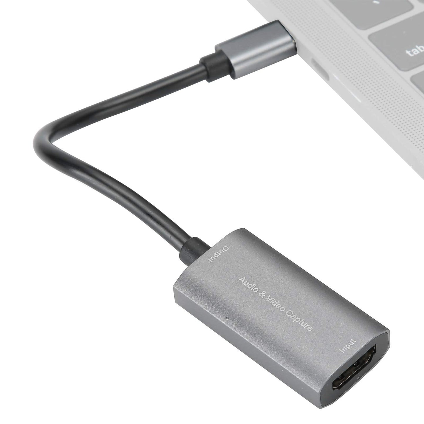 Convertidor de Video portátil Tipo C HDMI a USB-C Tarjeta de Captura de Video y Audio Grabación de Video 4K 1080P Juego Live Silver Grey Drive Z29A