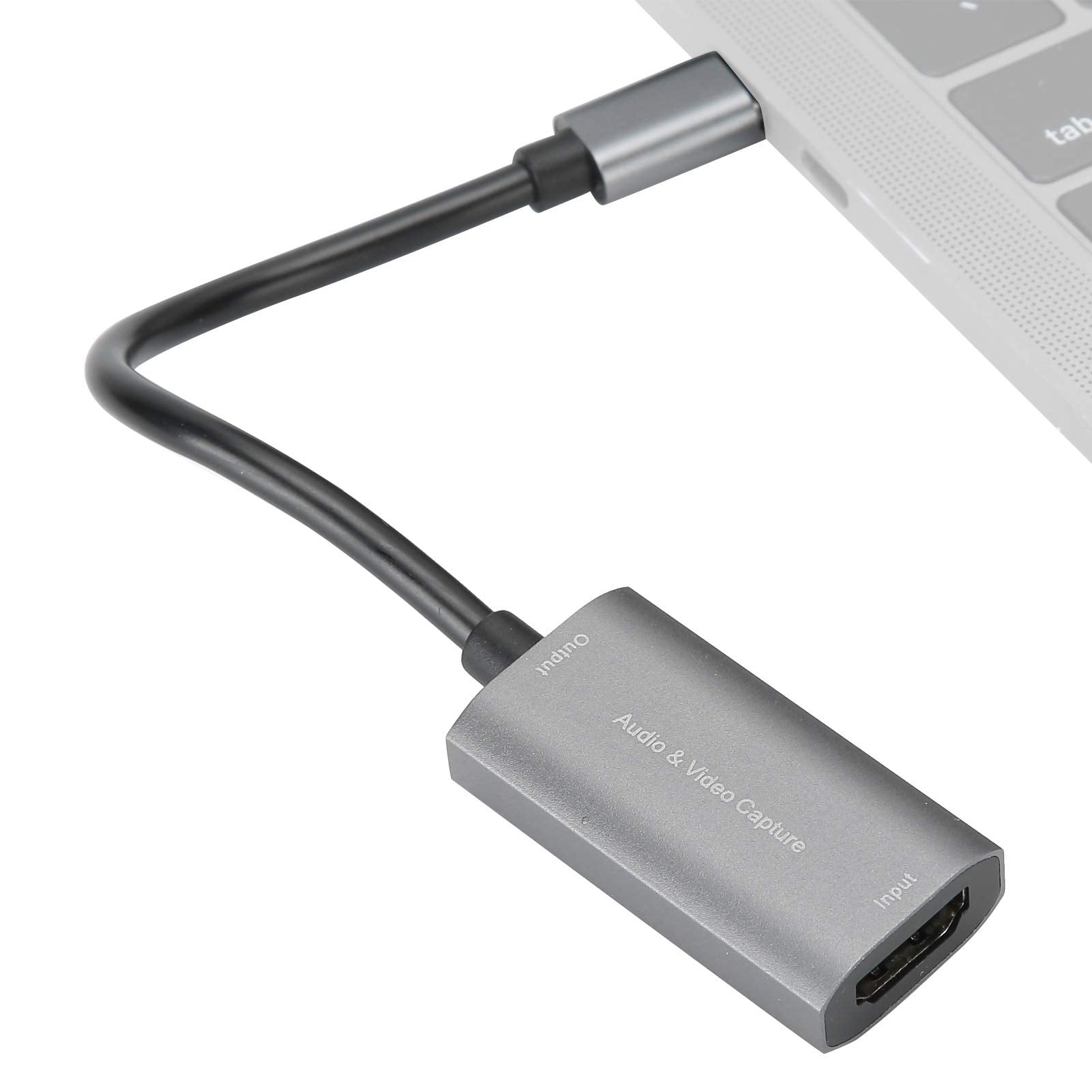 Convertidor de Video portátil Tipo C HDMI a USB-C Tarjeta de Captura de Video y Audio Grabación de Video 4K 1080P Juego Live Silver Grey Drive Z29A
