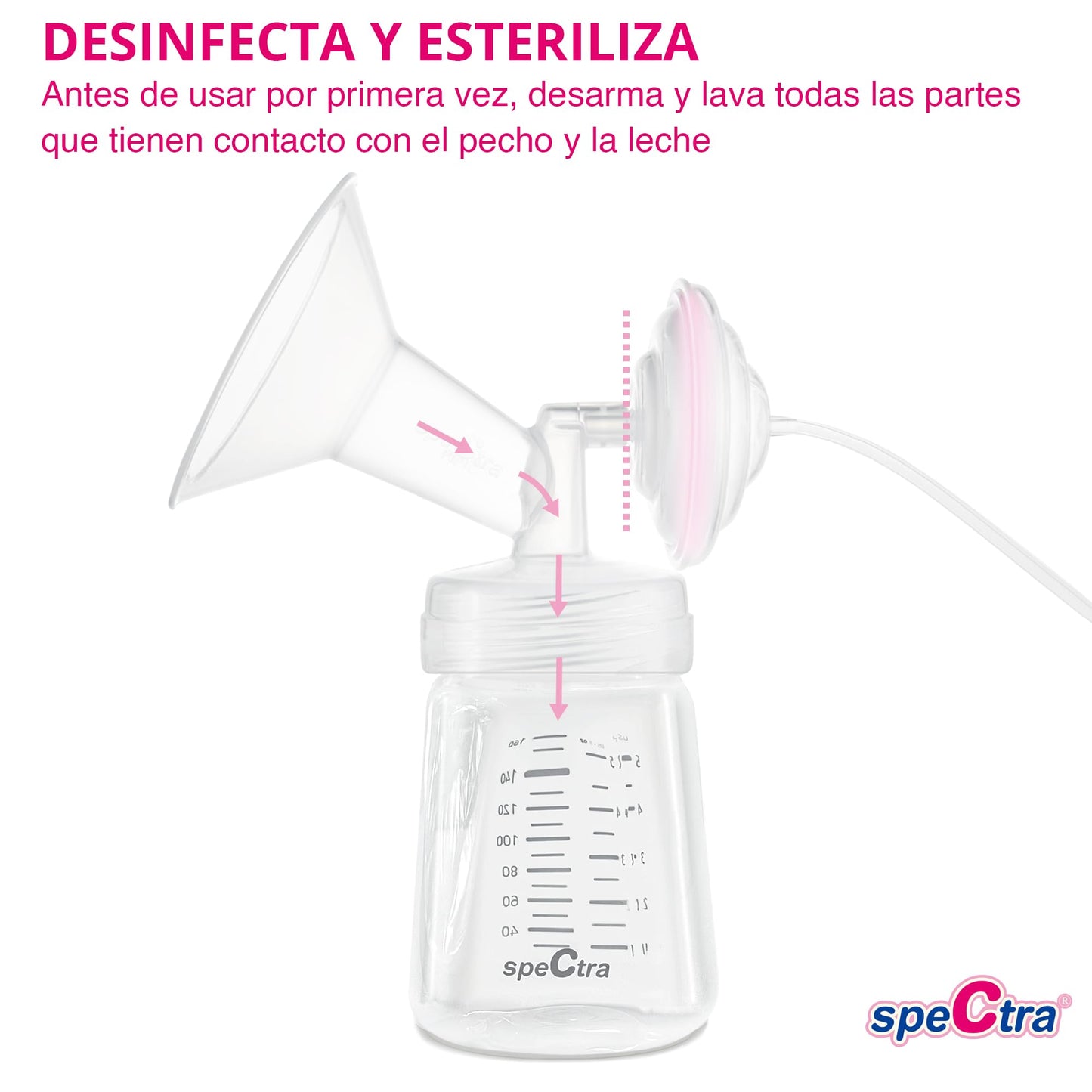 Protector Anti Reflujo Spectra con Tapas y Membrana de Silicón