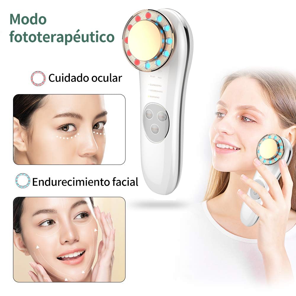 Masajeador Facial Anidanji Alta Frecuencia 7 en 1 Antiarrugas Lifting y Estiramiento de Piel