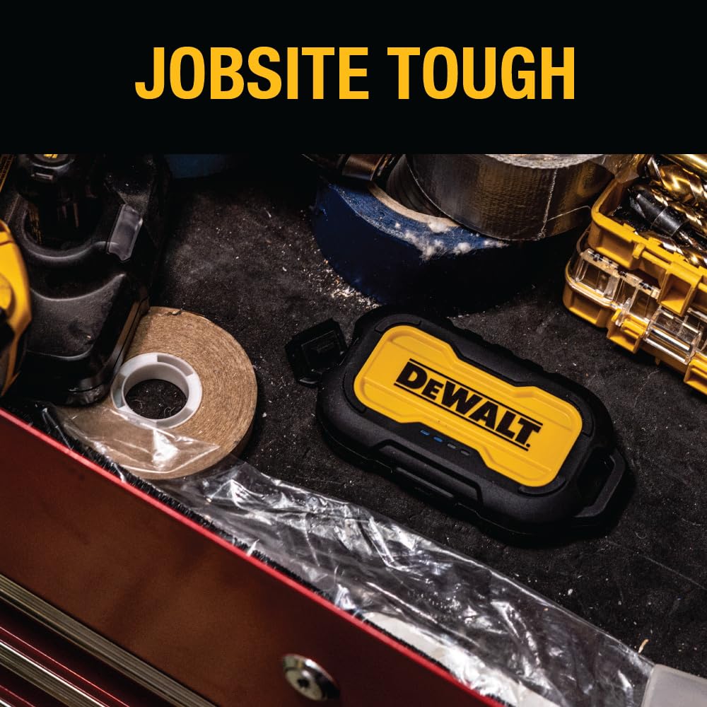 DEWALT Cargador portátil, Power Bank, batería de 10.000 mAh con Puerto USB-C para iPhone 15/15 Plus/15 Pro/15 Pro MAX, iPhone 14/13, Samsung Galaxy.