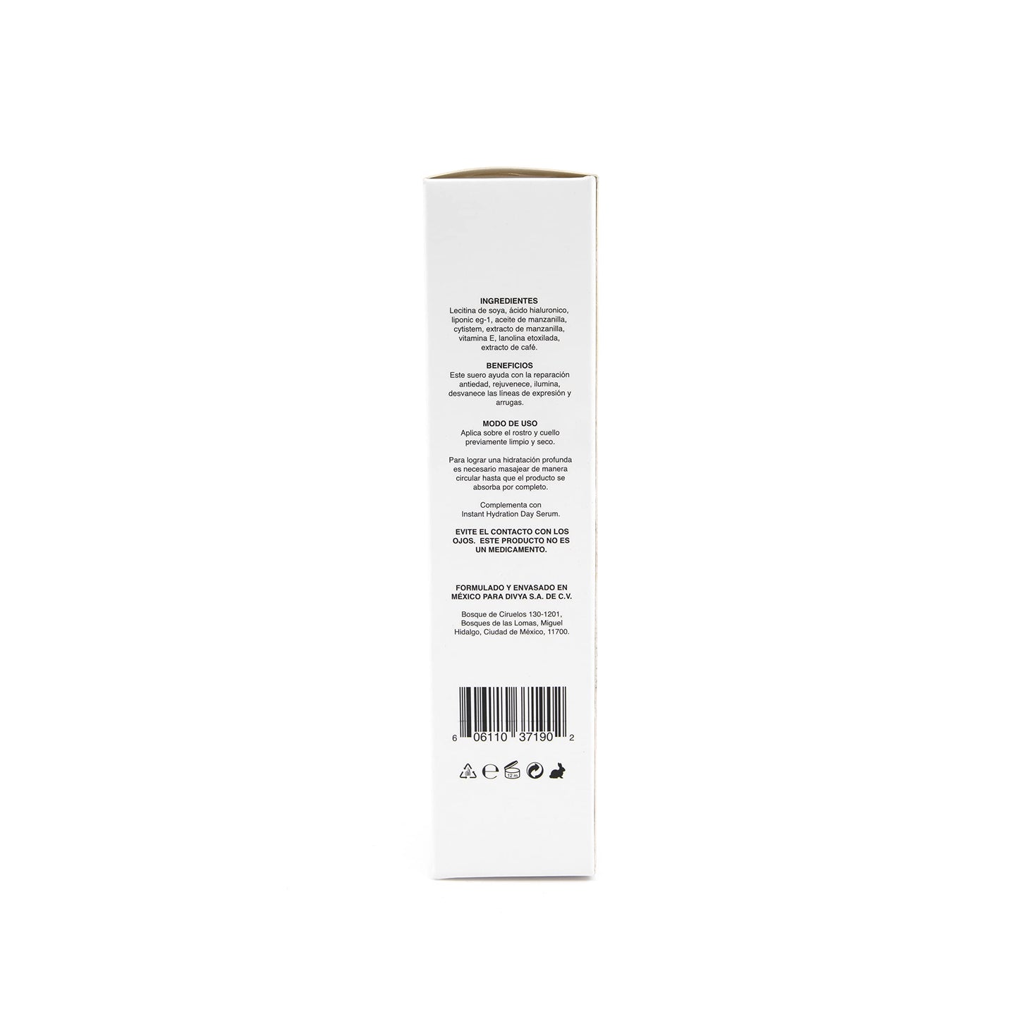 Serum Ácido Hialurónico Facial + Colágeno Night Serum Hidratación Profunda, Anti-Aging, Tonifica y Reafirma tu Piel Estimulando la Producción Natural de Colágeno, Para Todo Tipo de Piel, 30 ml