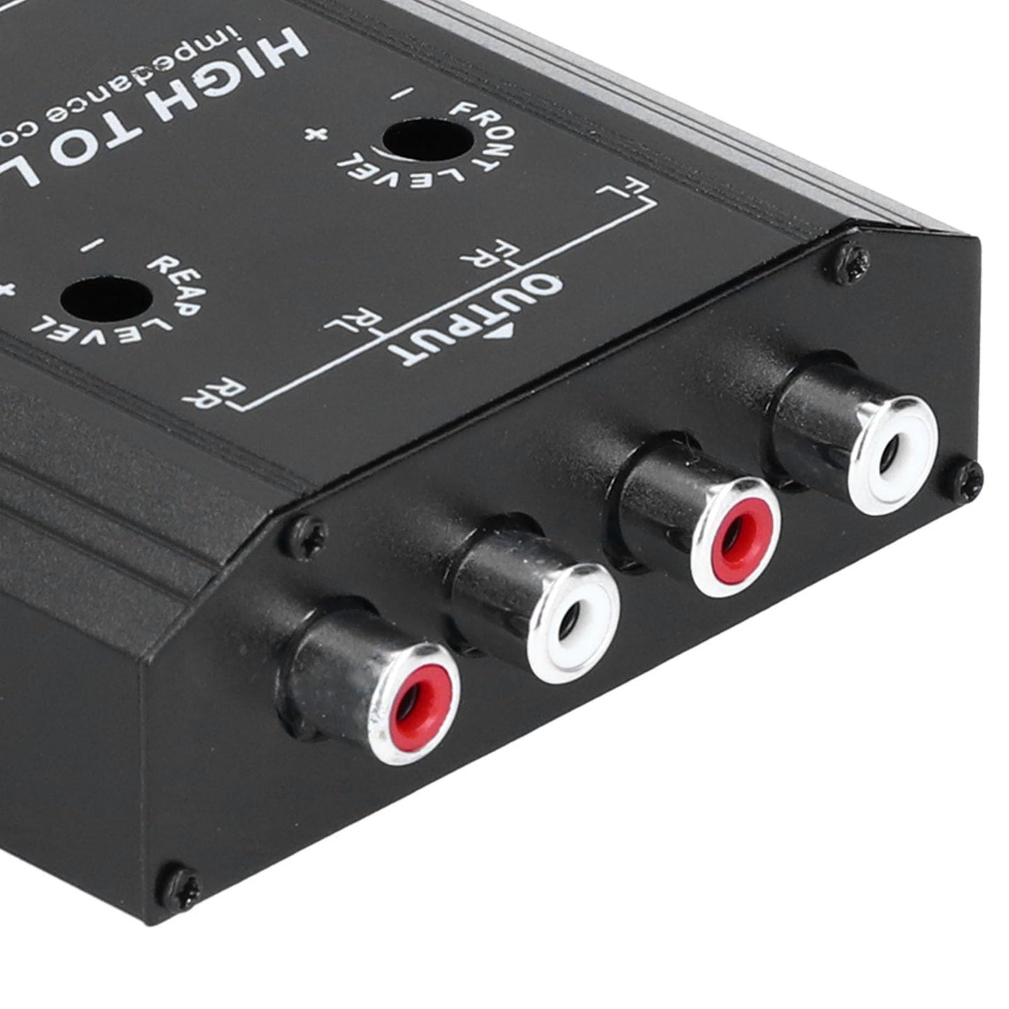 Convertidor de Audio de 4 Canales de 12 V, Convertidor de Impedancia de Línea Alta a Baja, Filtro de Frecuencia de Altavoz de Radio Estéreo para Coche
