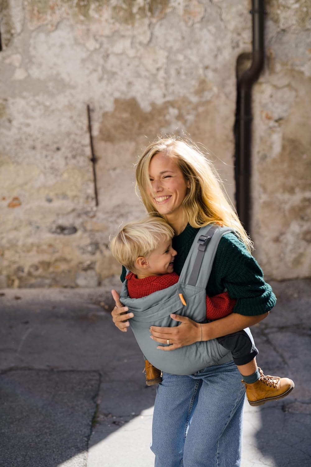 Beco Mochila porta bebés y porta bebés para niños (24-48 meses) - 100% Algodón Portador para niños pequeños, ligero y transpirable, amigable con la cadera con 2 posiciones de porte: porte frontal y
