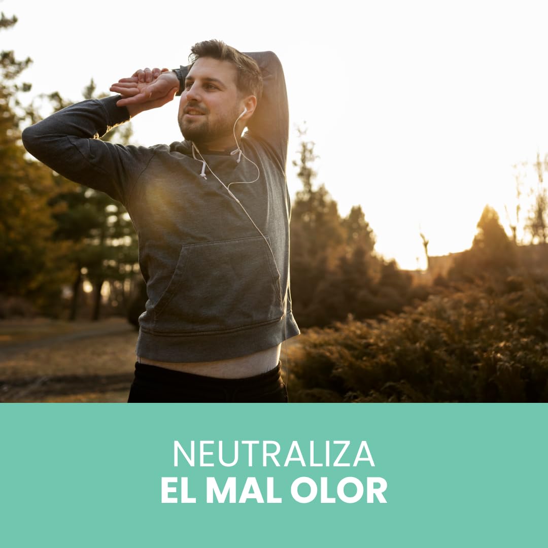 Naturaldry - Men Intense - Desodorante natural con ALUMBRE unisex para deportistas - No obstruye los poros - Sin aluminio - Sin parabenos - Elimina el mal olor - con aceite esencial de Trea Tree y Romero - Barra (1 unidad)