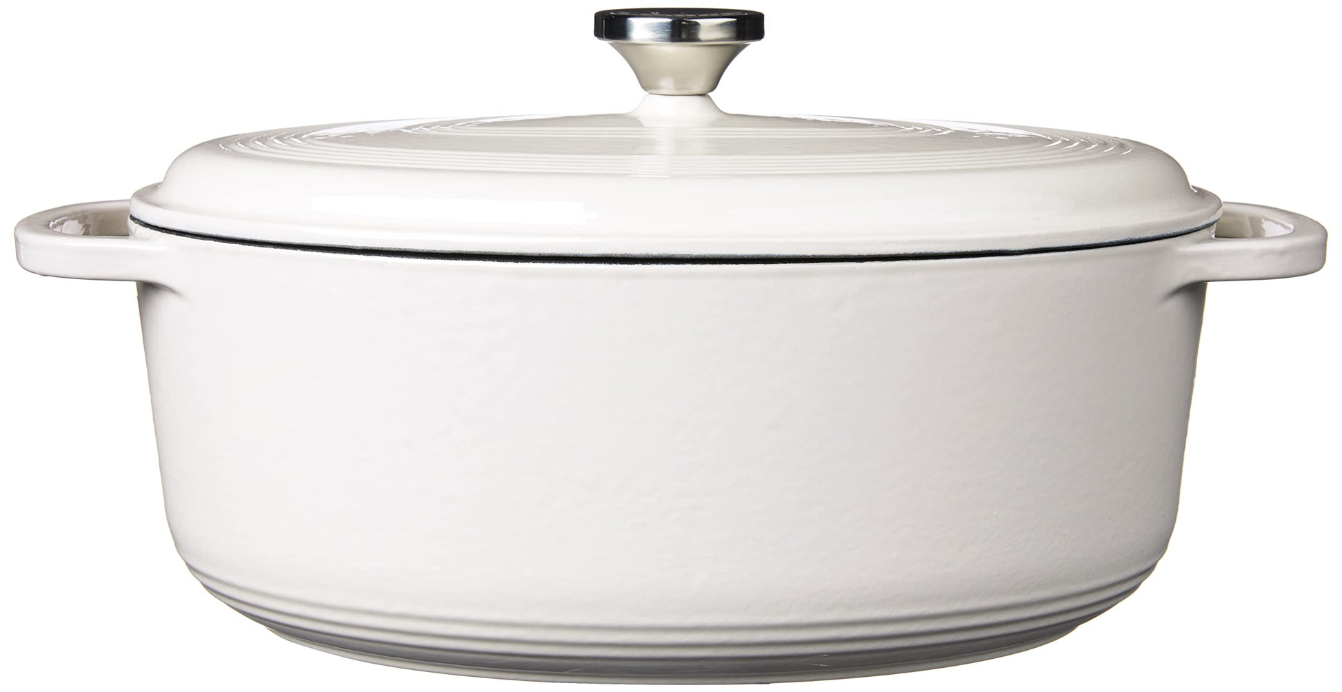 Lodge Horno holandés de hierro fundido esmaltado, Blanco, 6.6 l, 1