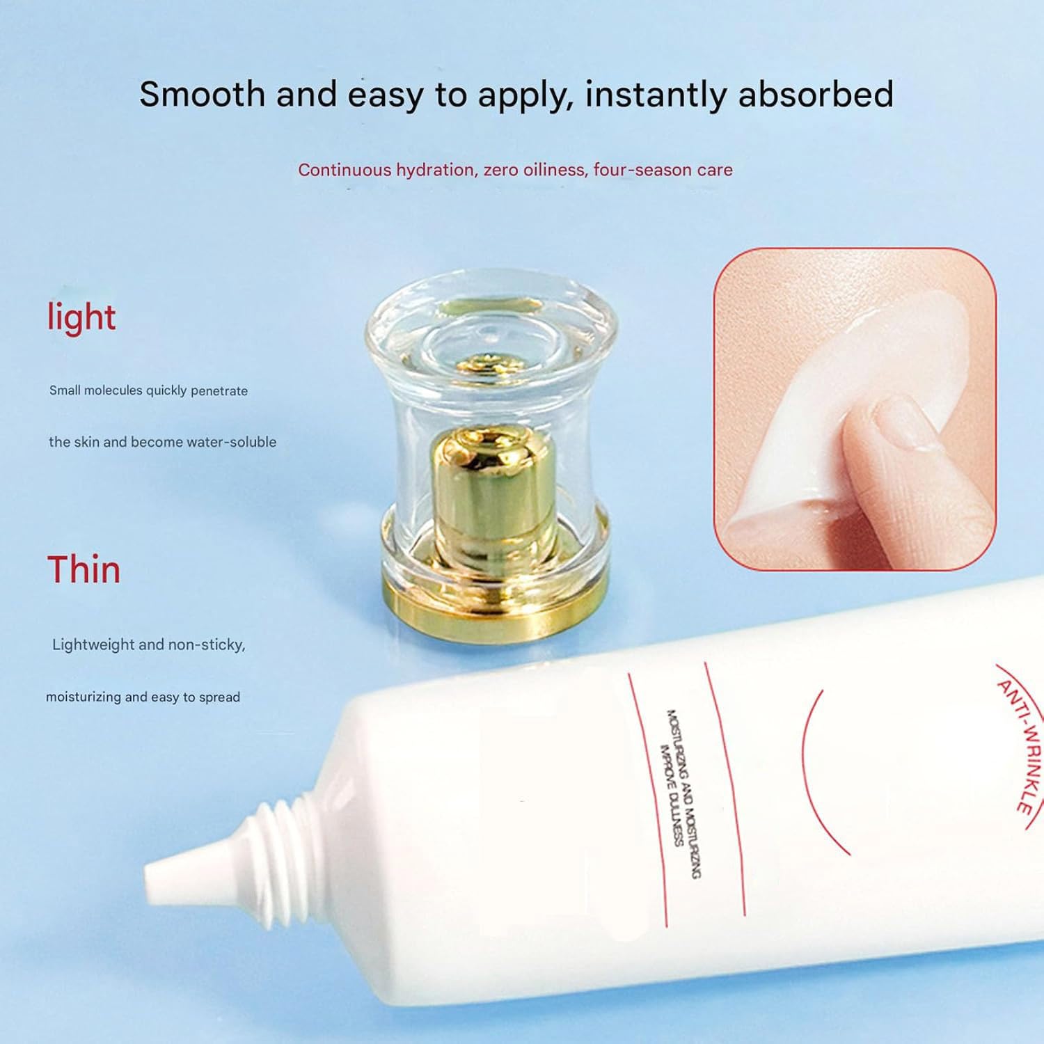 Crema Antiarrugas Rejuvenecedora con Péptidos y Colágeno para Rostro - Tratamiento Facial Reafirmante 377, 30ml