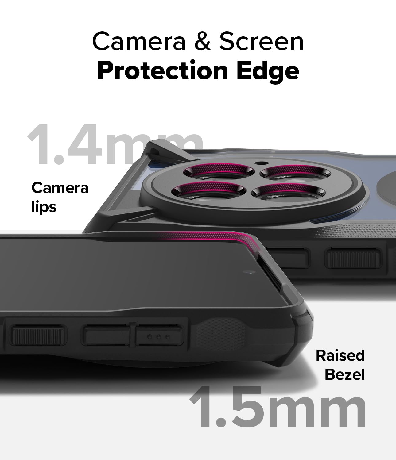 Funda Ringke Fusion-X Black Compatible con MagSafe y Resistente a Impactos para OnePlus 13