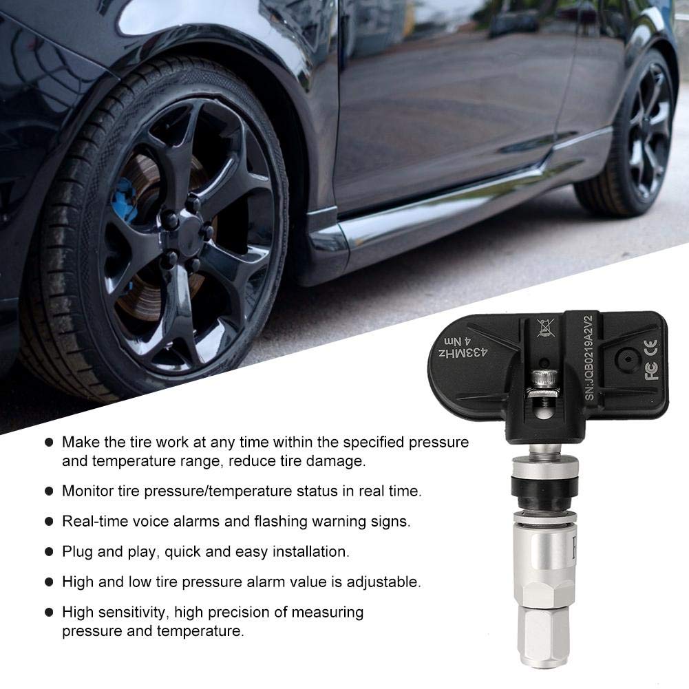 Monitor de Presión de Neumáticos Coche Automático USB TPMS Sensor Interno para Navegación Android