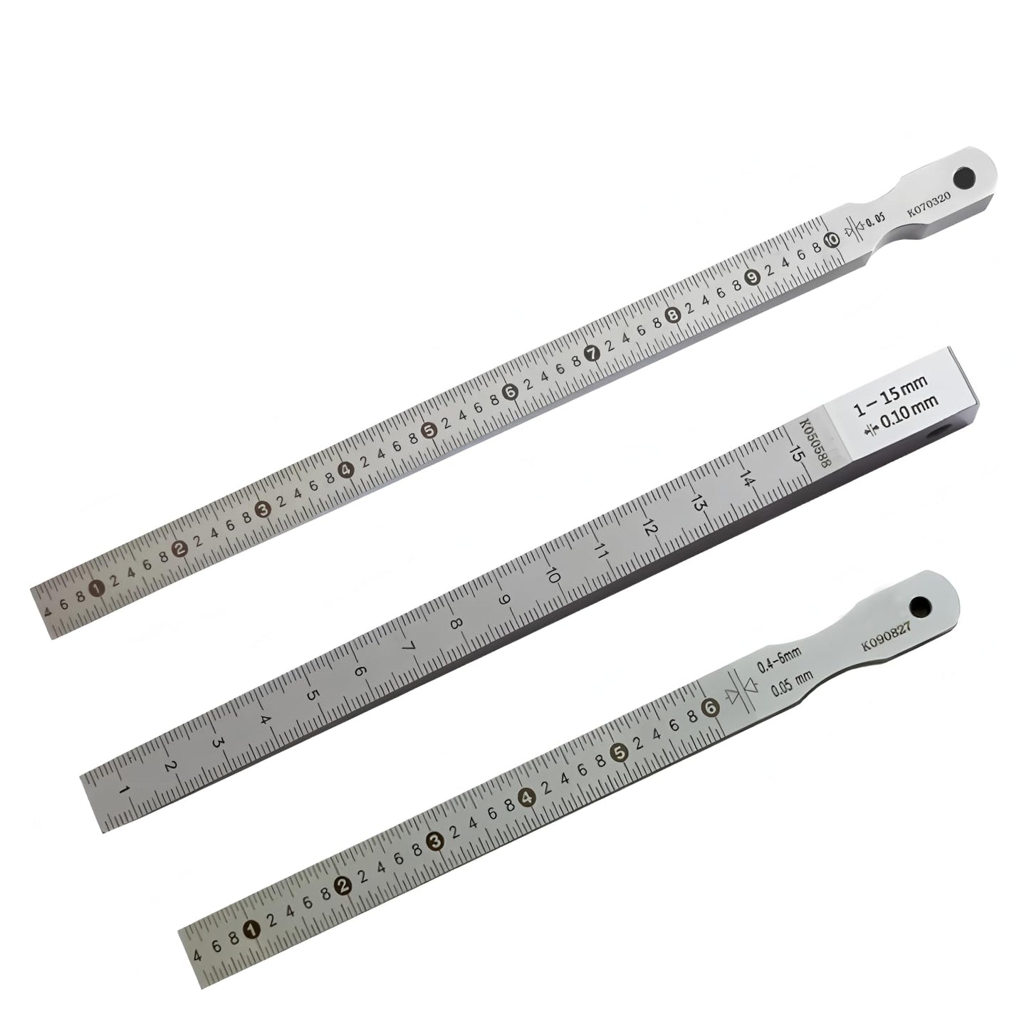 Calibre de precisión de cuña con marcas de alto contraste, calibre cónico de acero inoxidable para reparación automotriz y trabajo de metales, diseño de escala de fácil lectura, identificación