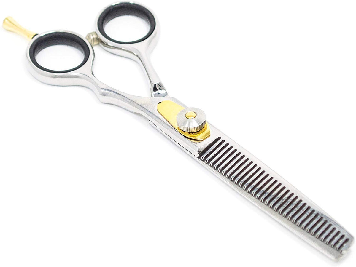 Equinox Professional - Juego de tijeras para cortar el pelo y para teñir y texturizar, longitud total de 16,5 cm con tornillo de tensión de ajuste fino – acero inoxidable japonés, THINNING B