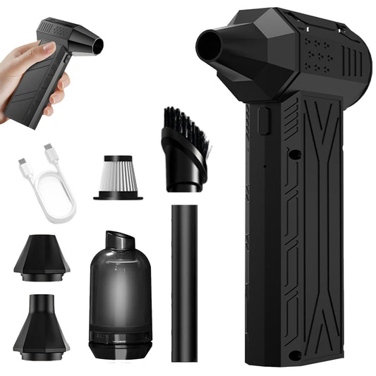 Plumero Electrico Inalámbrico Con Batería Recargable Plumero Electrico Ajustable de 14000RPM Para PC, Laptop, Muebles y Coche