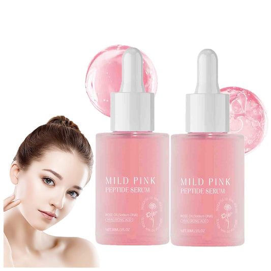 Rose PDRN Suero péptido rosa, Suero antienvejecimiento vegano PDRN para líneas finas y arrugas, antienvejecimiento minimiza las arrugas y levanta reafirmante (30ml,2pc)