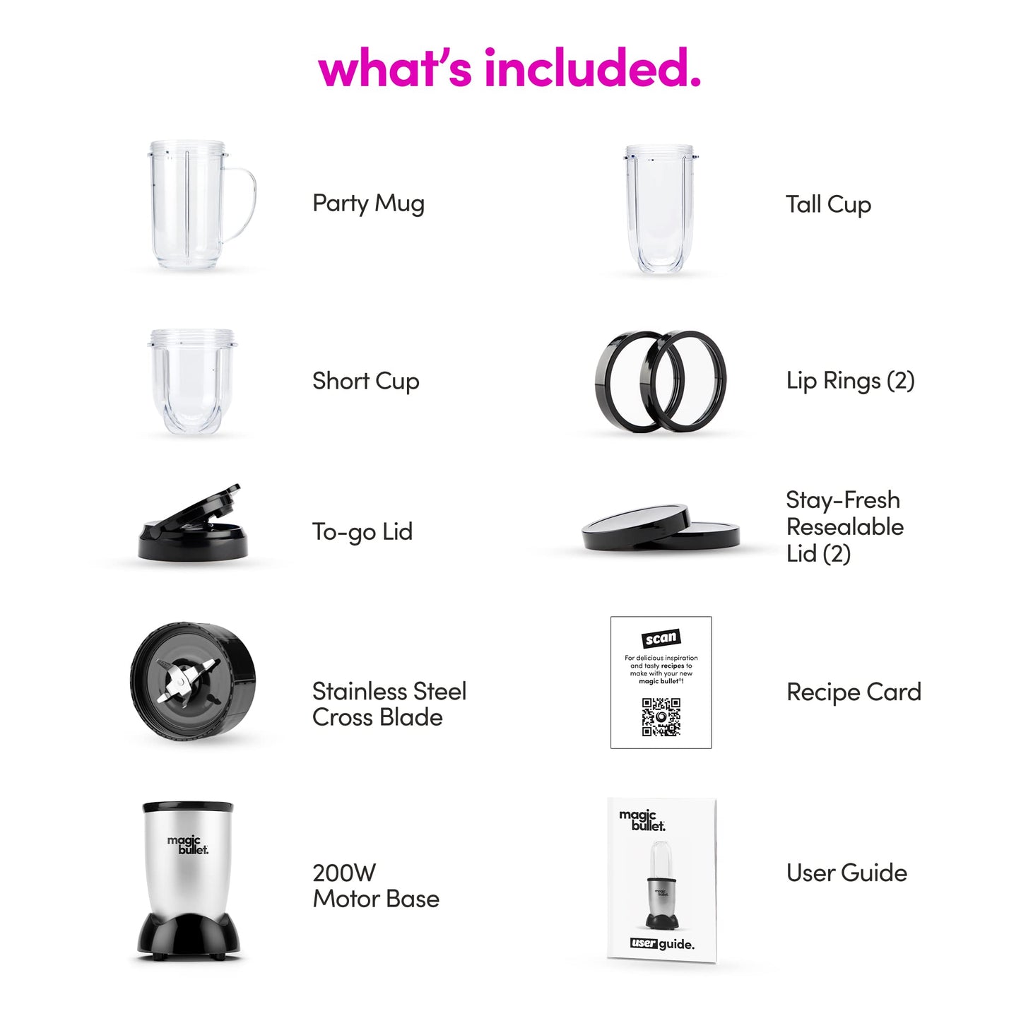 Batidora NutriBullet by MagicBullet Plateada Compacta