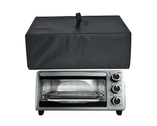 Cubierta resistente al calor impermeable a prueba de polvo para horno tostador negro de 4 rebanadas TO1303SB/TO1313SBD/Proctor Silex 31122 y otros modelos