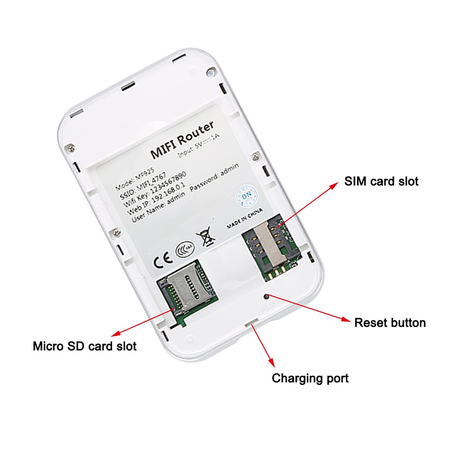 Router WiFi ASHATA 4G LTE Ligero y Portátil