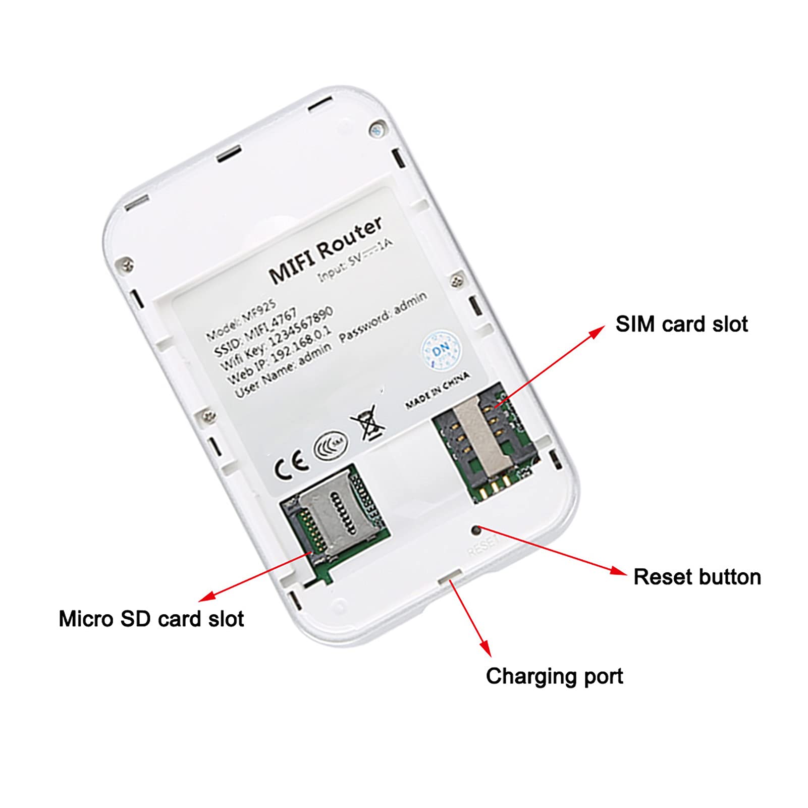 Router WiFi ASHATA 4G LTE Ligero y Portátil
