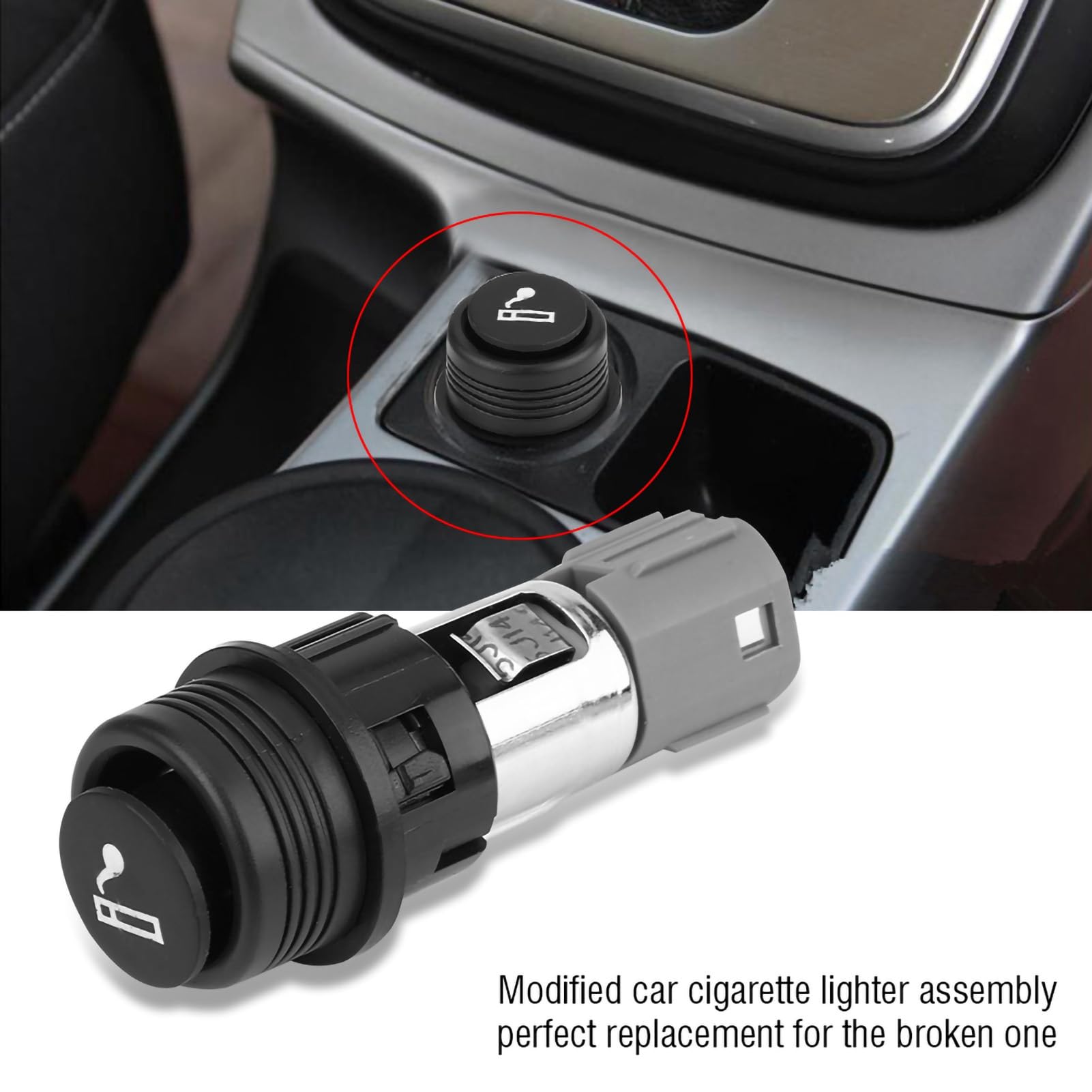 Dweekiy Encendedor de Cigarrillos para automóvil, ensamble de tomacorriente de 12V 120W para Encendedor de Cigarrillos para Auto-Carro