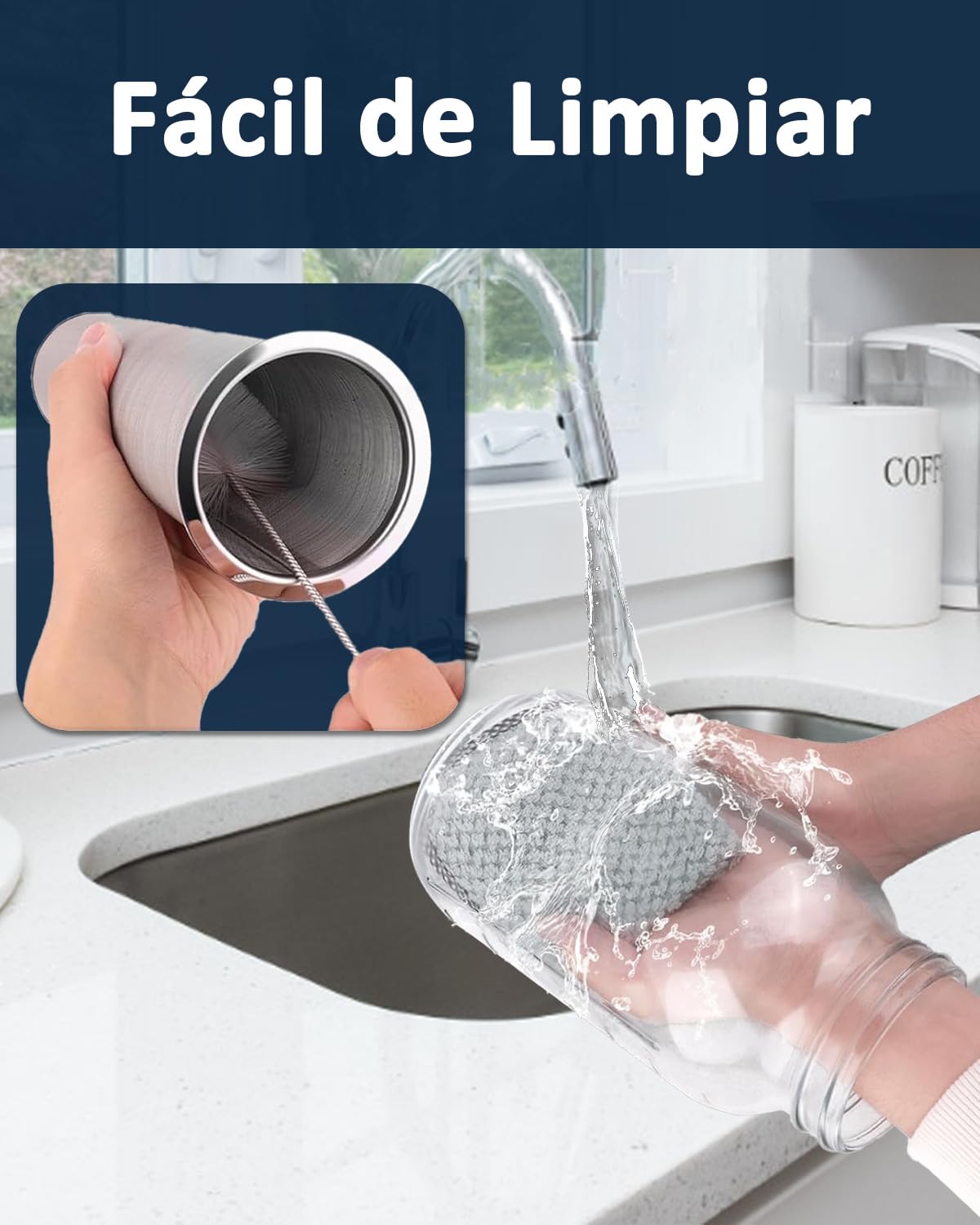 Cafetera Cold Brew Wexlerey Vidrio 64oz Hermética y a Prueba de Fugas con Filtro de Acero Inoxidable para Café, Té y Bebidas de Frutas