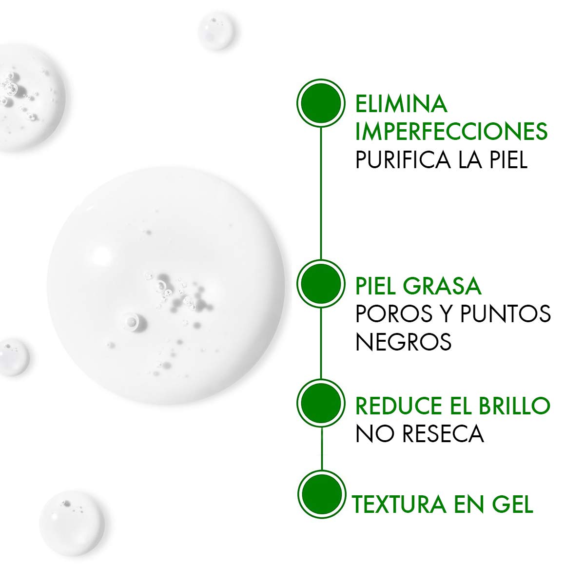 Serum PROBIO-BHA Anti-Imperfecciones Vichy Normaderm 30 ml + Gel Limpieza Rostro Anti-imperfecciones Normaderm Phytosolution - Reduce brillo e imperfecciones, para piel rasa o propensa al acné