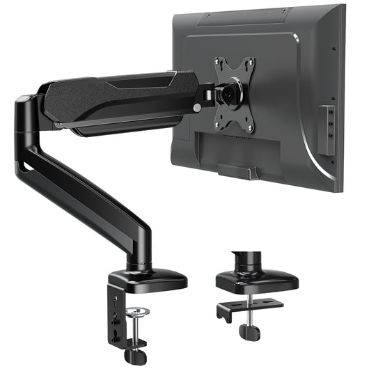 Soporte de Escritorio MOUNTUP Negro Ajustable para Monitor hasta 32 Pulgadas