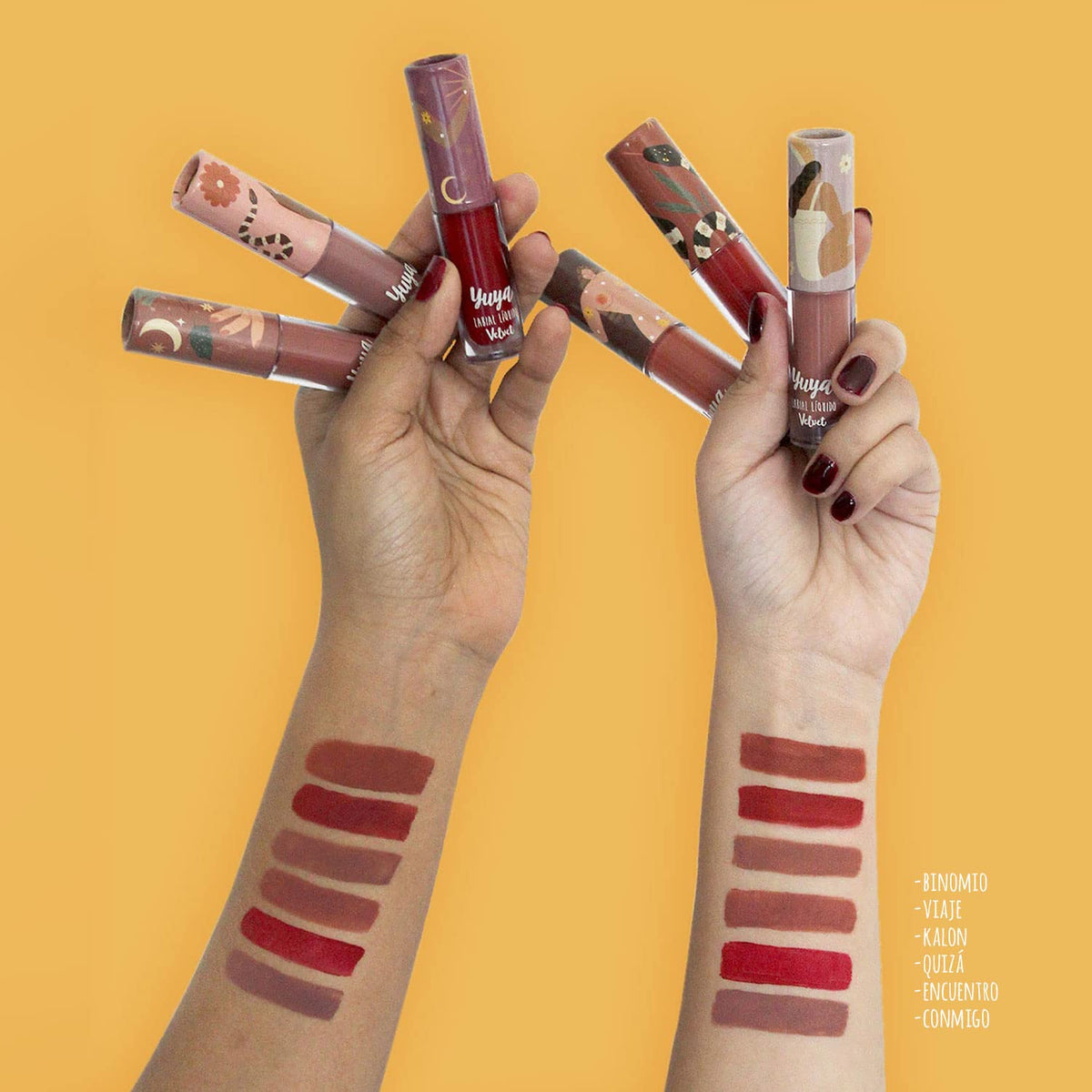 Republic Cosmetics Yuya Set de Edición Limitada con 6 Labiales Velvet de Larga Duración